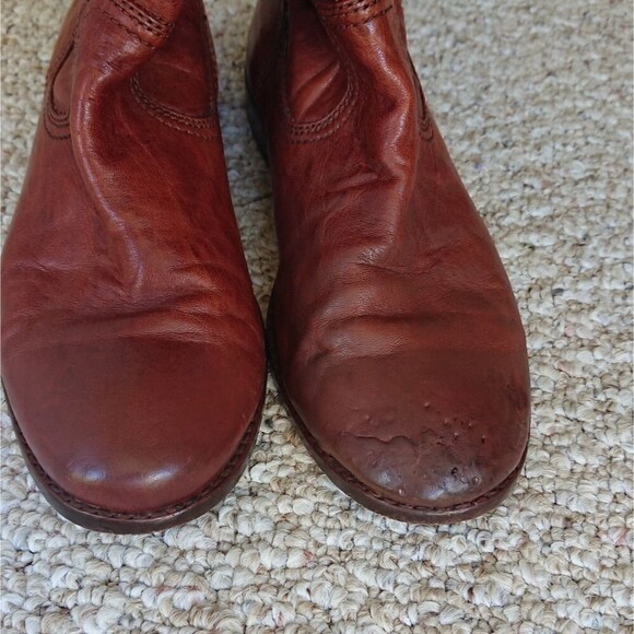 Frye Shoes Frye Anna Shortie Boots in Cognac Antique color size 7.5 - Picture 11 of 12